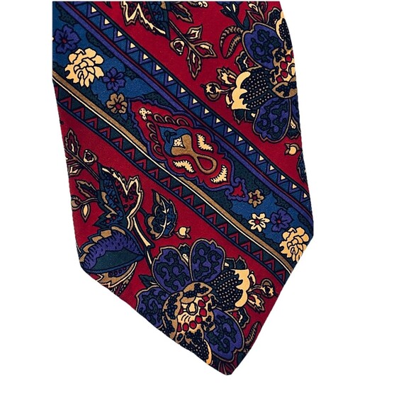 Vintage Gap Tie 58” x 3.5” Red Floral Made in USA 100% Silk Necktie - Picture 1 of 7